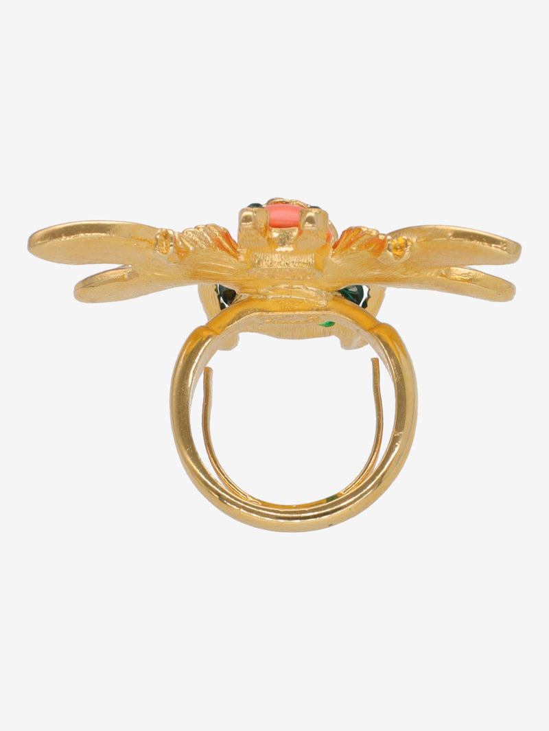 Kenneth Jay Lane Colourful Bee Ring CVR24.1.145  Kenneth Jay Lane 