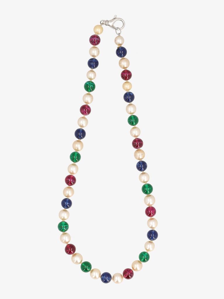Vintage Multicolour Beaded Necklace WCV13032025.48.4  Vintage 