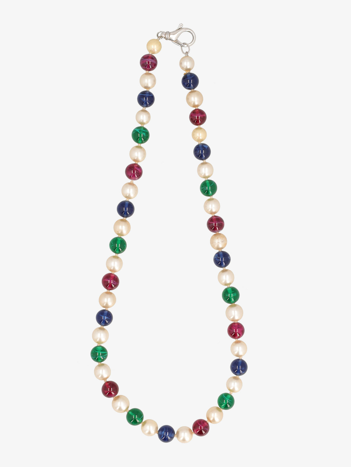 Vintage Multicolour Beaded Necklace WCV13032025.48.4  Vintage 