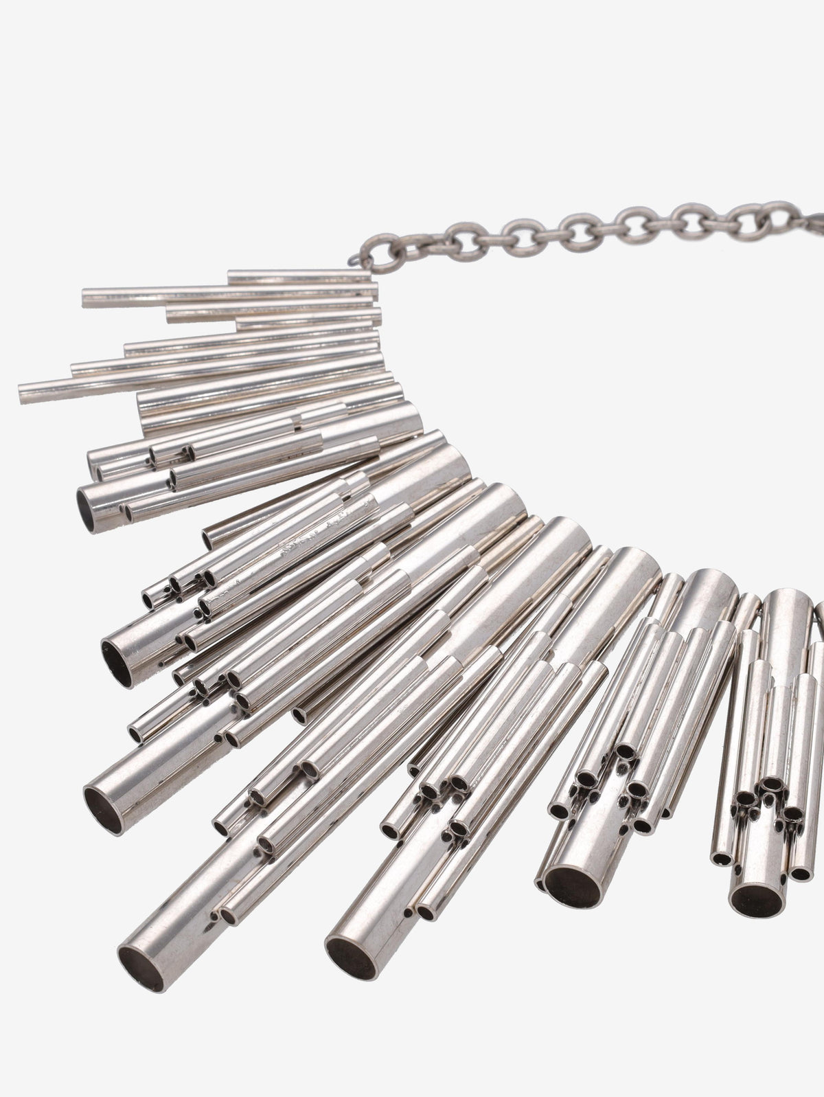 Vintage Metal Tubes Necklace MR031225.82  Vintage 