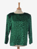 Yves Saint Laurent Green Velvet Blouse - '80s