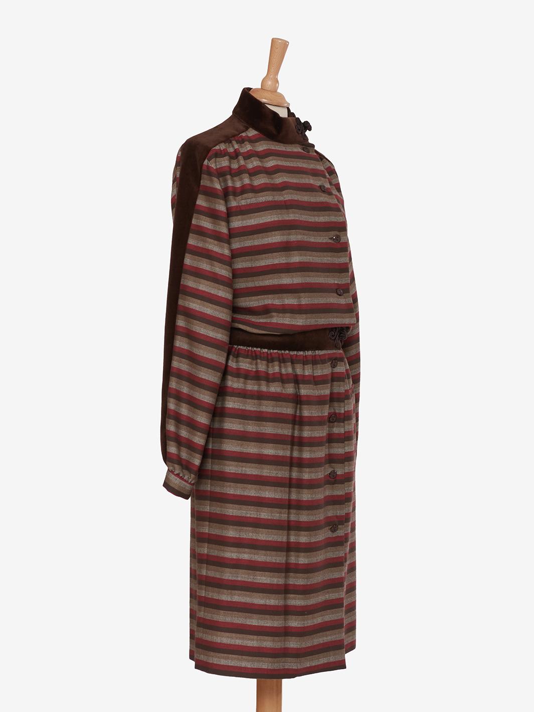Valentino Striped Midi Dress