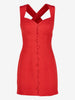 Y2K Corset Mini Dress with Cross-Back Straps AR122  Vintage 