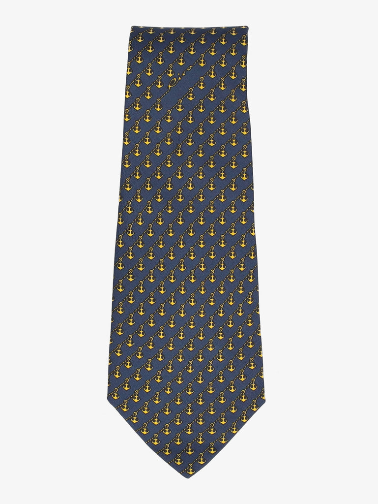 Vintage Anchor Pattern Tie