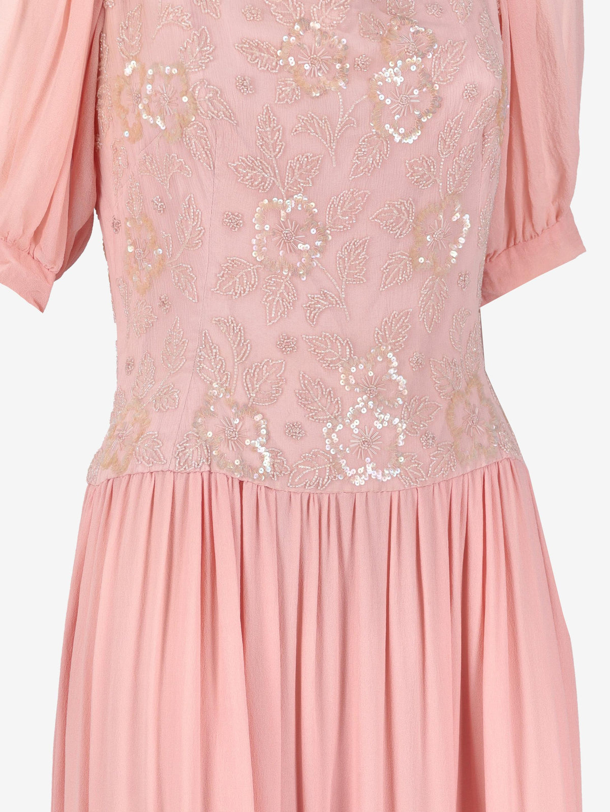 Vintage Peach Formal Dress W150626.7  Vintage 