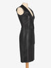 Prada V-Neck Dress in Black Leather WCV161224_67  Prada 