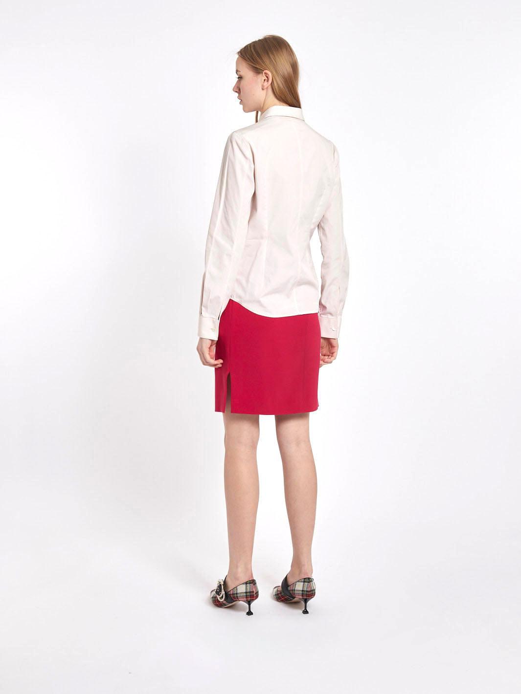 Blusa Y2K Helmut Lang in cotone rosa chiaro