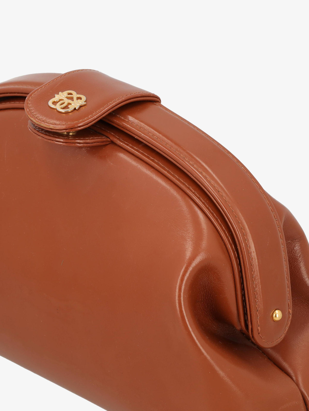Pirovano Caramel Bubble Clutch