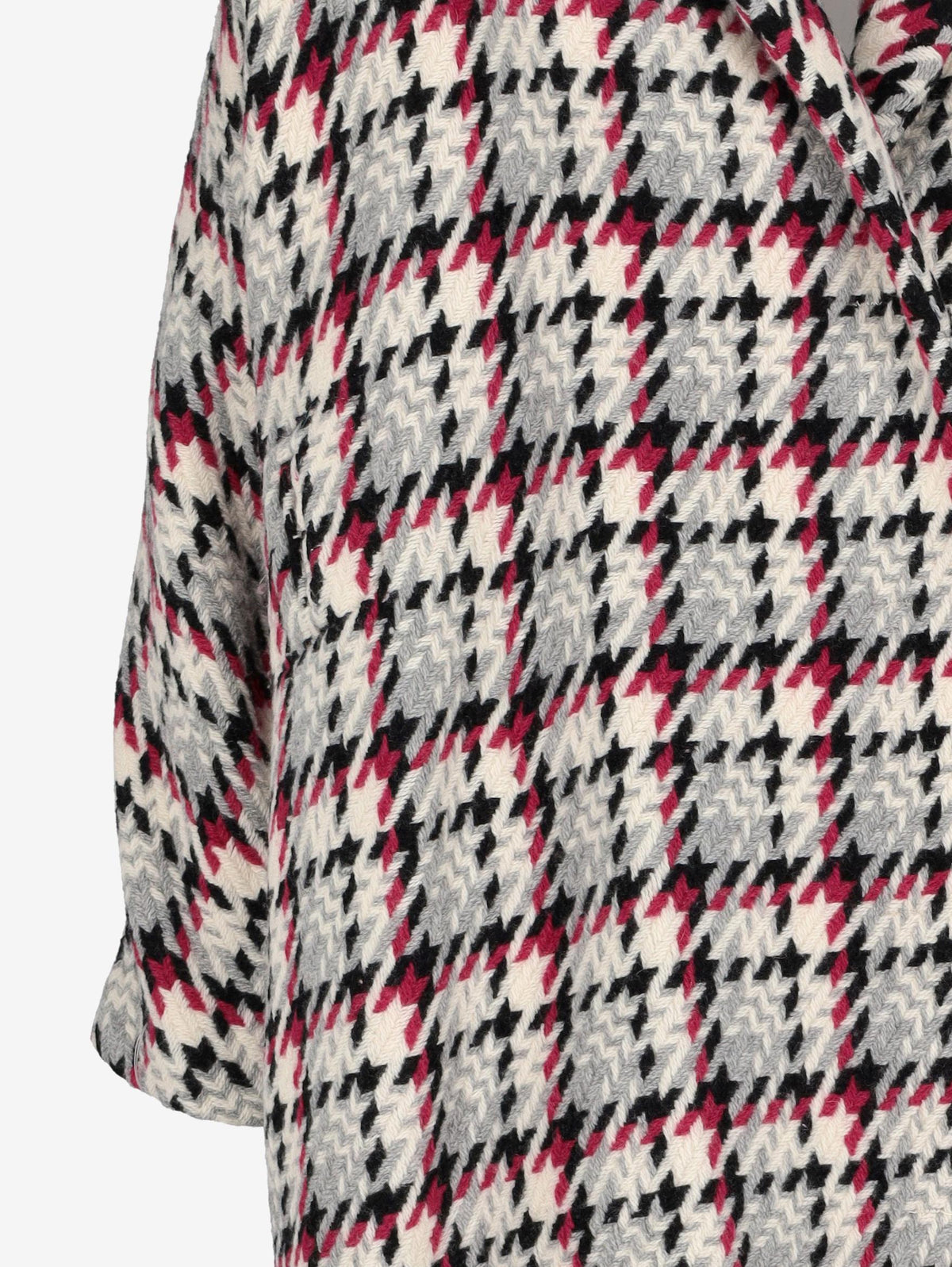 Ermanno Scervino Knit Coat with Graphic Houndstooth Pattern CVM26.22.29  Ermanno Scervino 