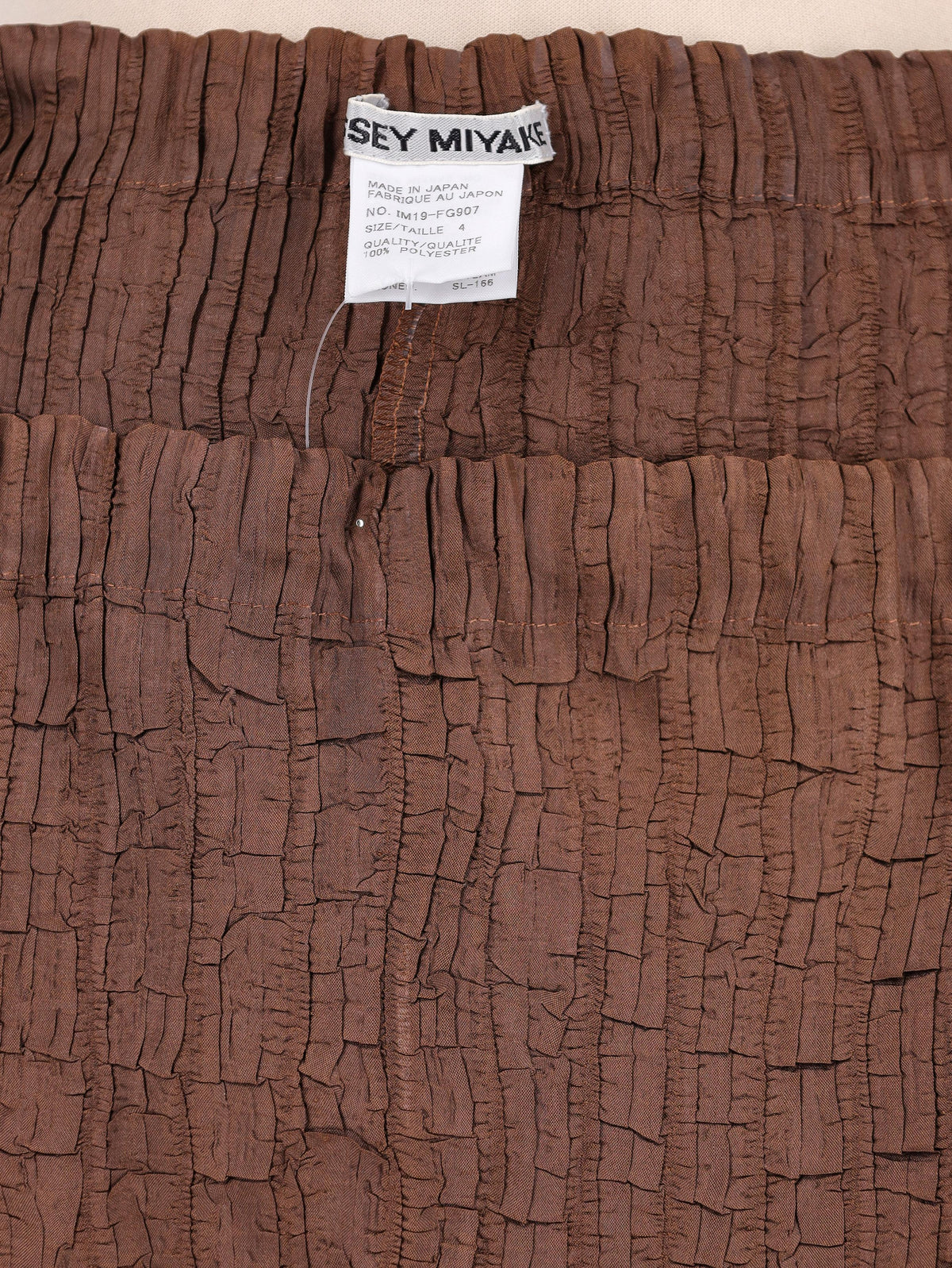 Gonna lunga stropicciata Issey Miyake - Anni 2000
