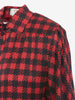 Mila Schön Houndstooth pattern silk skirt and blouse ensemble