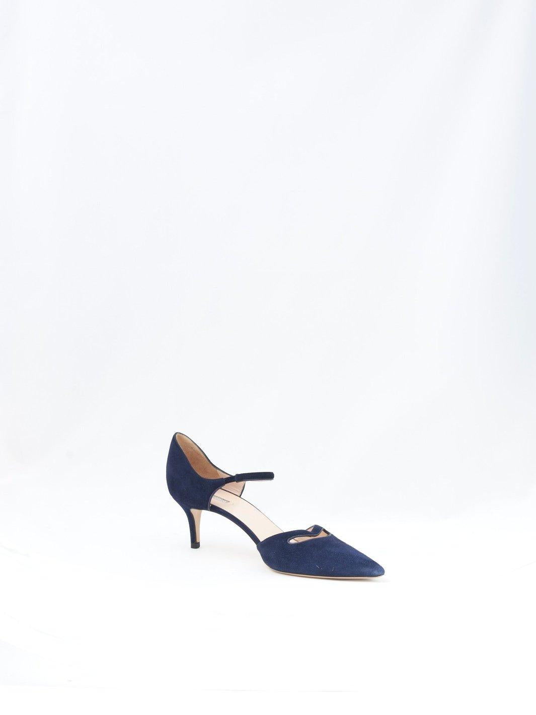 Y2K Giorgio Armani pumps in blue suede W22052608  Giorgio Armani 