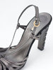 2010 Miu Miu grey sandals with jewelled heel W22052151  Miu Miu 