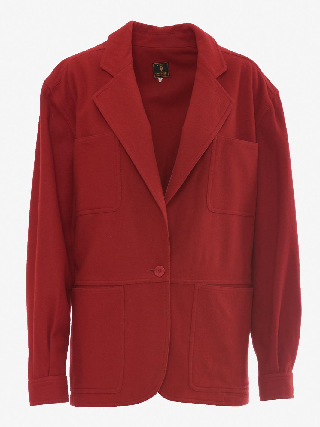Trussardi 红色羊毛夹克