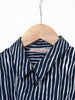 2020 Cavalli e Nastri chemisier dress with blue and white stripes W22070402  Cavalli e Nastri 