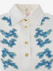 Roberta Di Camerino White Polo Shirt With Japanese Print W130524.23  Roberta di Camerino 