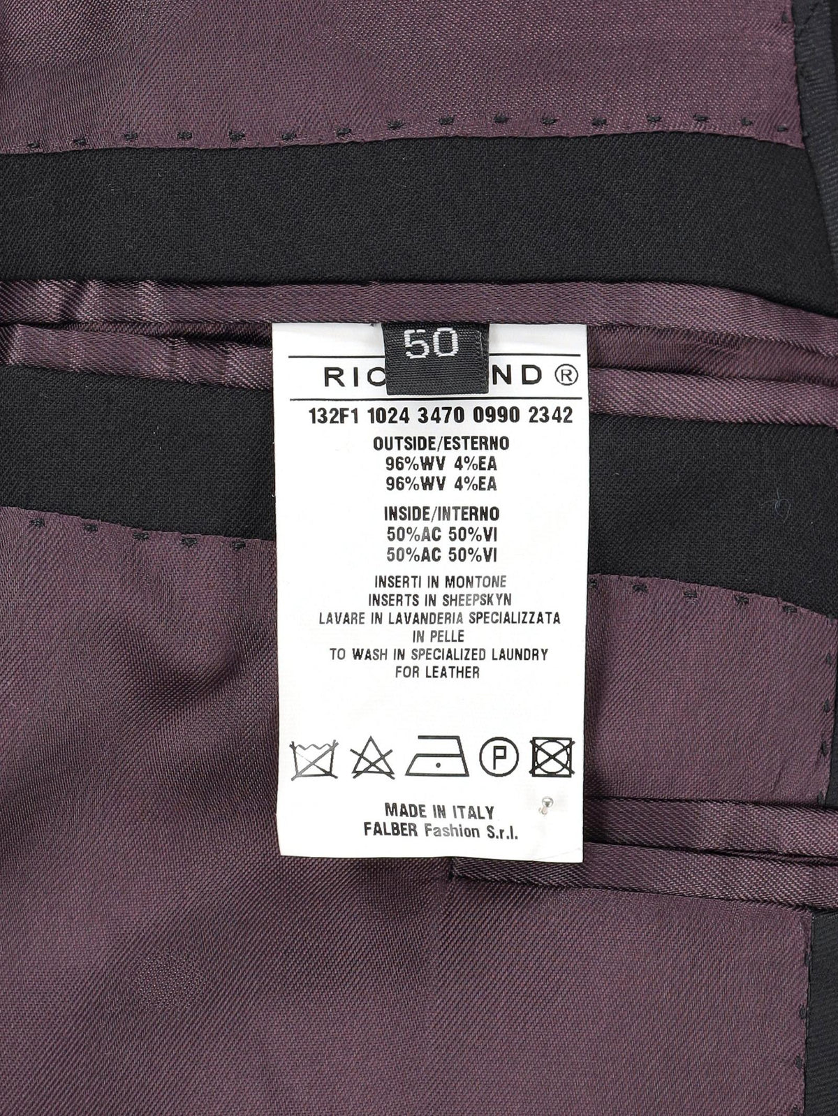 Richmond Leather Insert Blazer WCV250809.01  John Richmond 