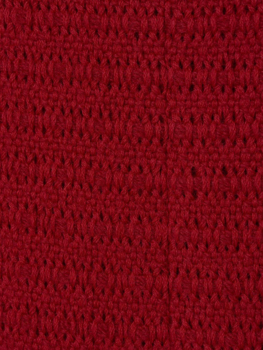 Y2K Chanel red wool sleeveless dress