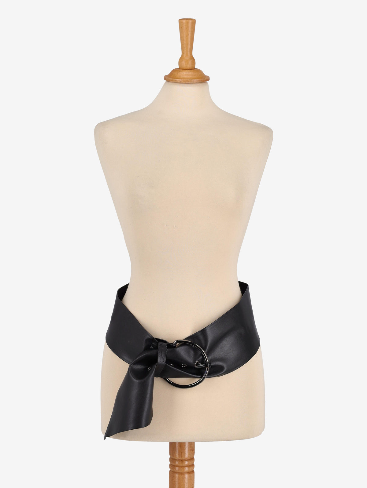 Vintage Black Maxi Belt