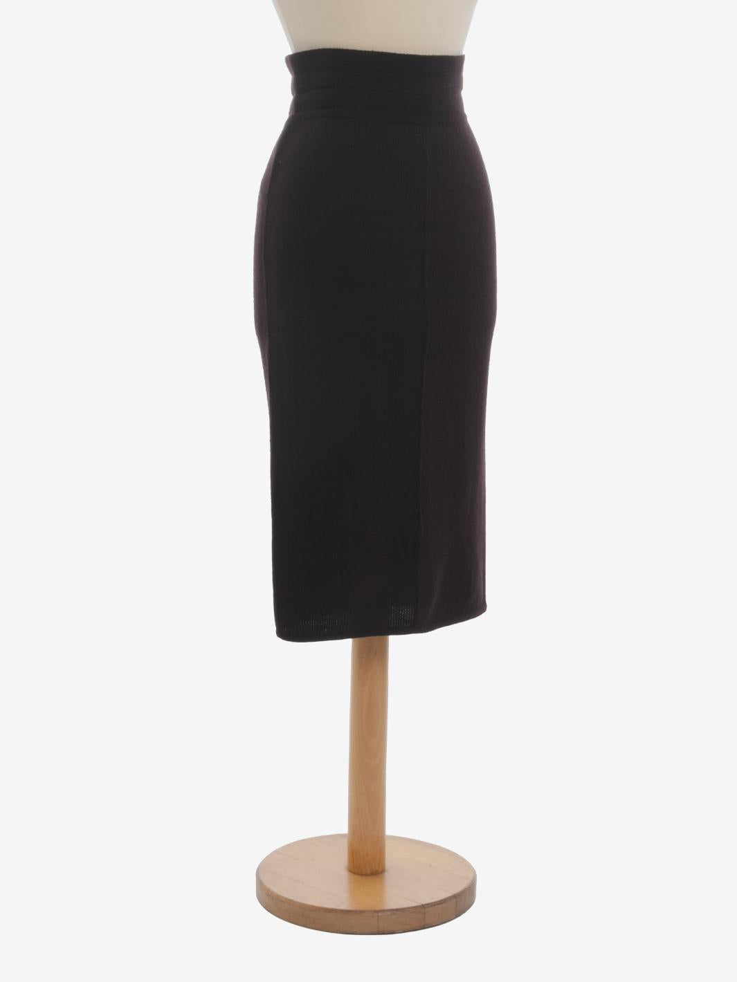 Gonna a tubino in lana Alaïa - anni '80