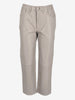 Vintage Grey Leather Straight-Leg Pants W7426.52  Vintage 