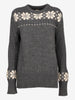 Yohji Yamamoto Coming Soon collection Knitted Wool Sweater with Floral Design BR261025.86  Yohji Yamamoto 