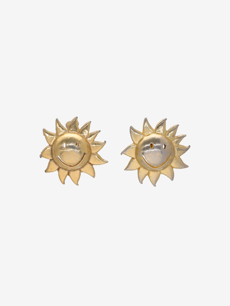 Vintage Smiling Sun Earrings W13426.2  Vintage 