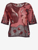 Krizia burgundy patterned T-shirt