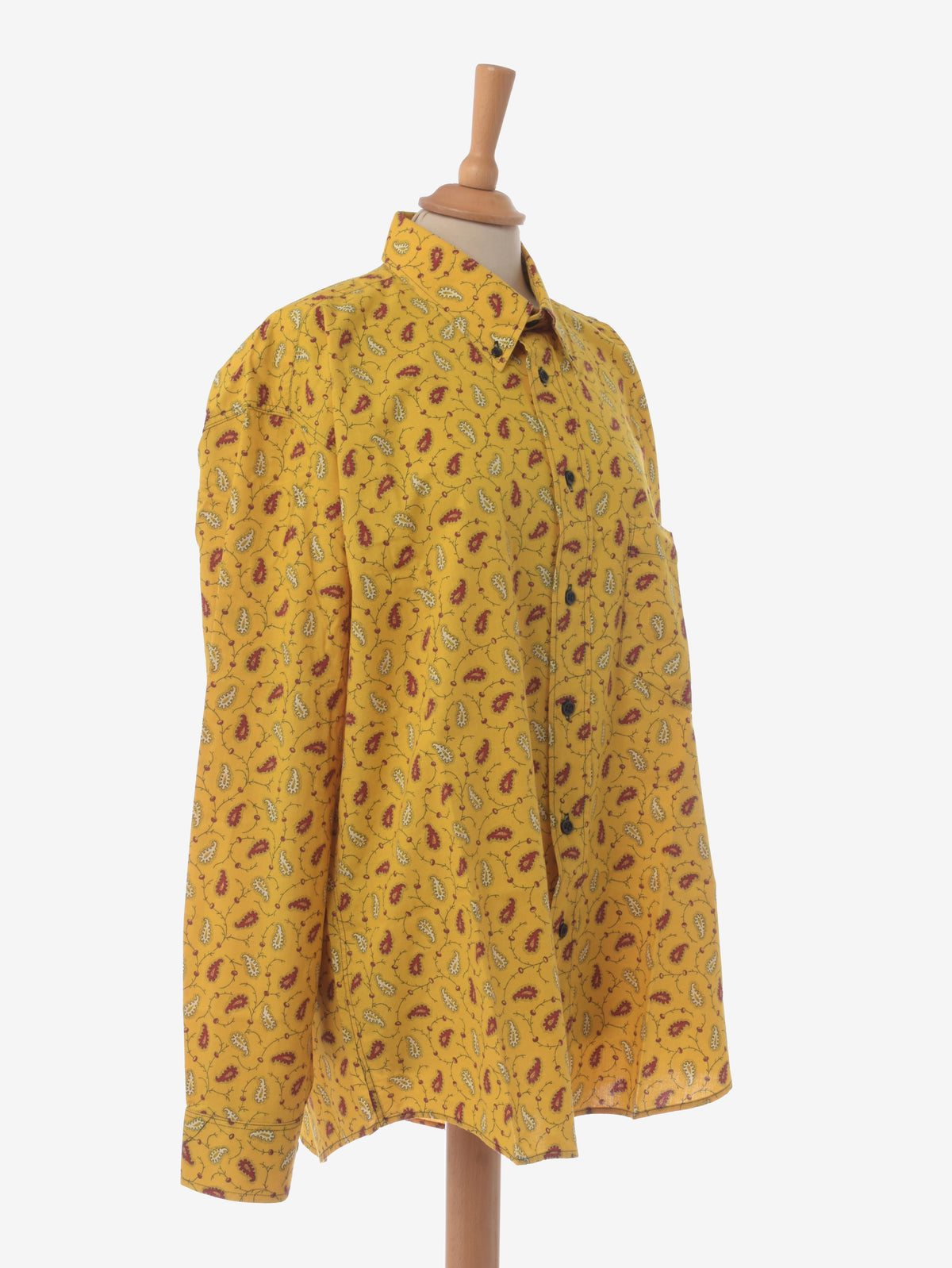 Souleiado Vintage Yellow Paisley Shirt WCV241010283  Souleiado 