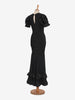 Vintage ruffle taffetà dress - '36s AR003  Vintage 