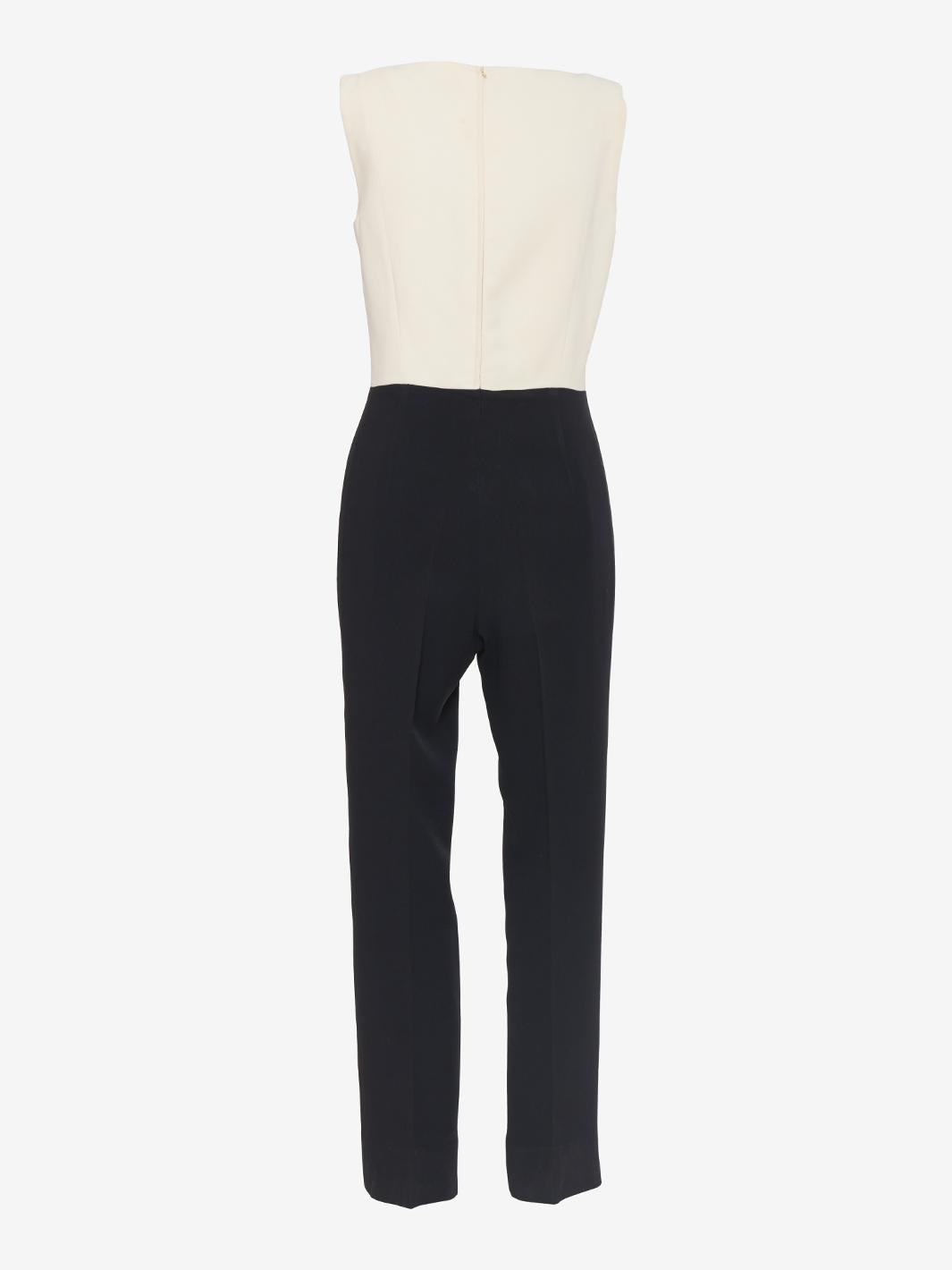 Piano Line of Max Mara Jumpsuit White Black