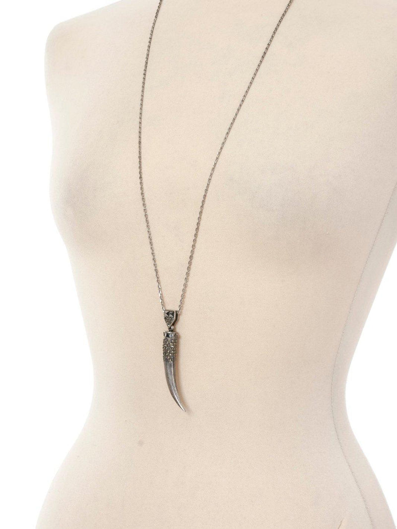 Y2K Jean Paul Gaultier necklace with horn-shaped pendant W22062136  Jean Paul Gaultier 