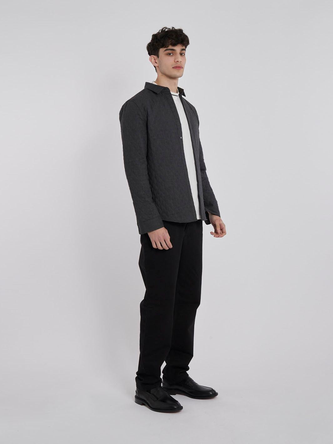 2010 dark grey Cos jacket  in quilted wool blend W22032303  Cos 