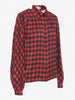 Mila Schön Houndstooth pattern silk skirt and blouse ensemble