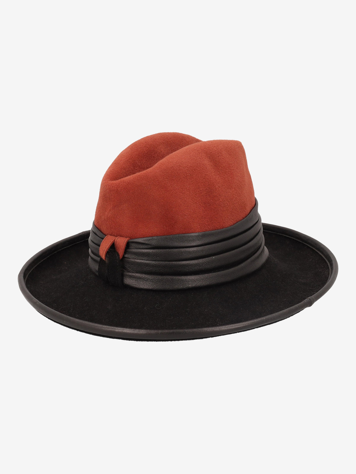 Vintage Fedora Hat with Decorative Belt Detail W27526.148  Vintage 