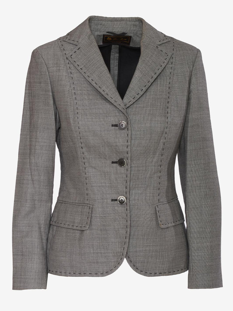 Loro Piana Grey Wool Blazer
