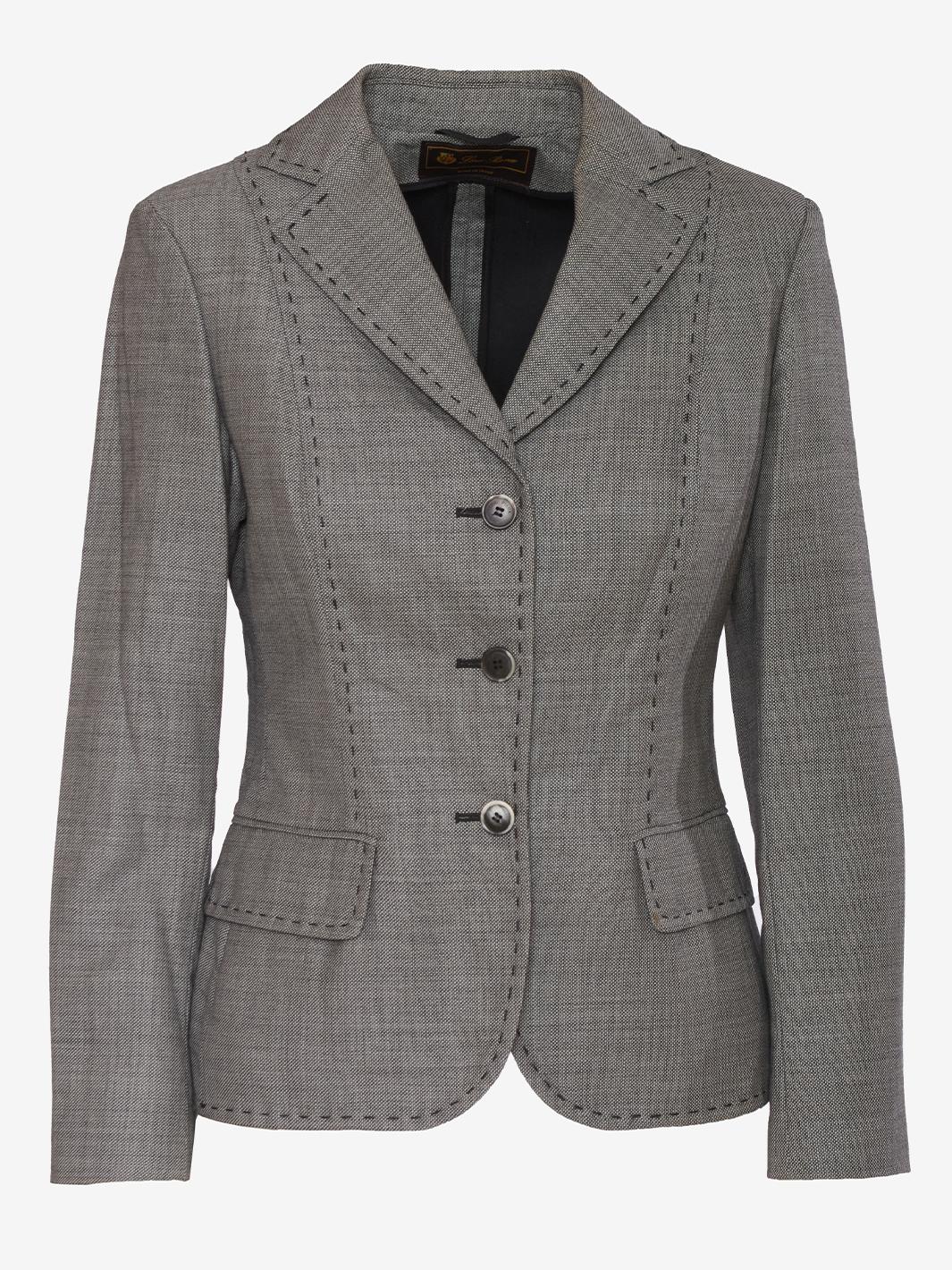 Loro Piana Grey Wool Blazer