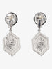 Kenneth Jay Lane Jade And Rhinestones Earrings CVR24.1.7  Kenneth Jay Lane 