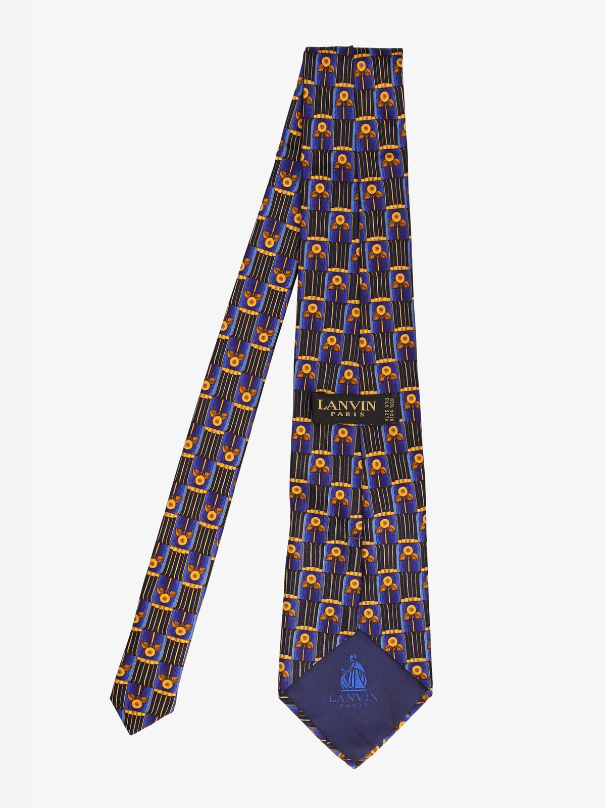 Lanvin Sunflower Print Tie WCV300625.17  Lanvin 