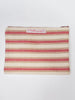 Y2K Cavalli e Nastri canvas clutch and red and cream stripes W22033122  Cavalli e Nastri 
