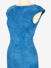 Prada Roundneck Dress in Blue Suede WCV161224_66  Prada 