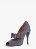 Nicole Brundage open toe pumps in grey patent leather CVM22.81.4  Brundage 