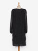 Max Mara 带羽毛的黑色连衣裙