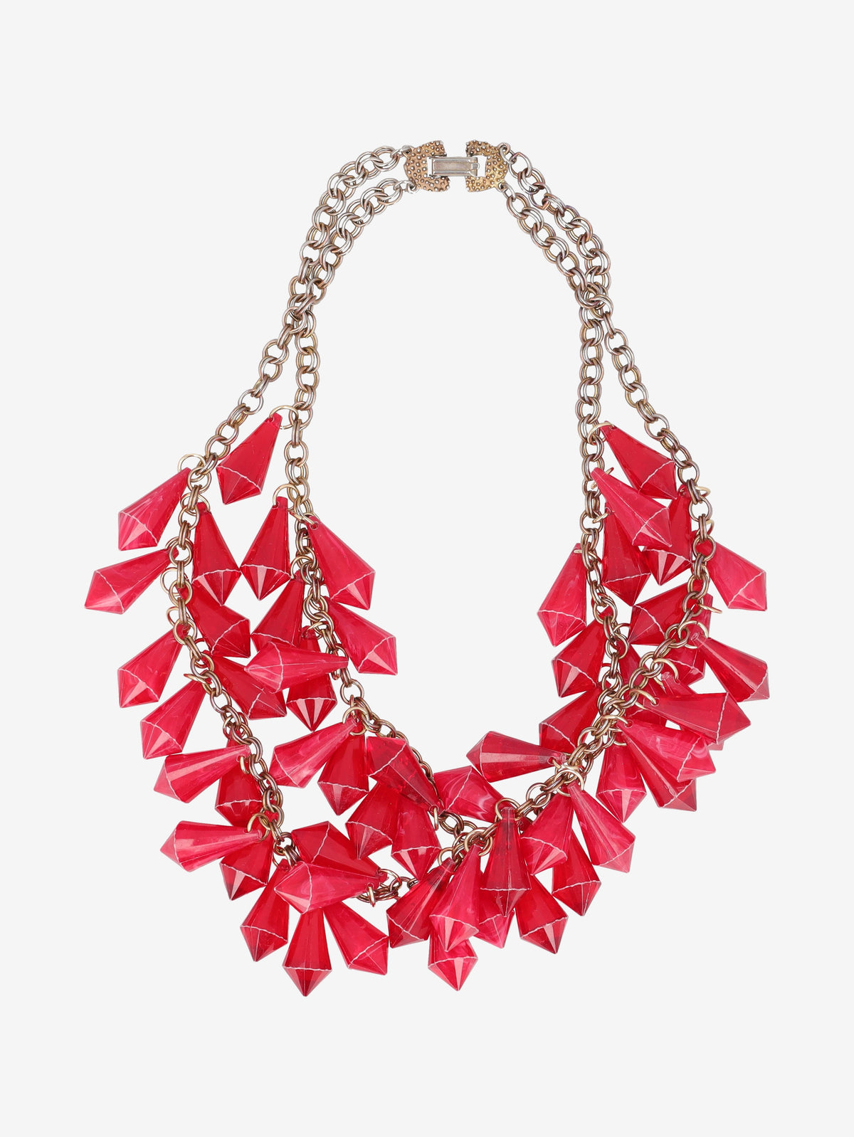 Vintage 1940s Red Necklace C200881  Vintage 