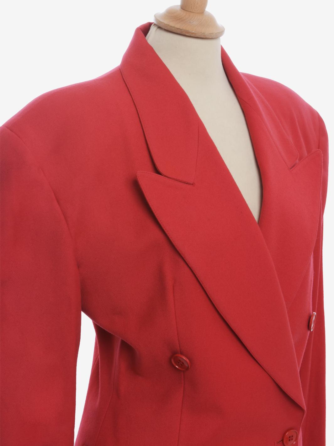 Gianfranco Ferré Wool Suit With Scarf - 80s