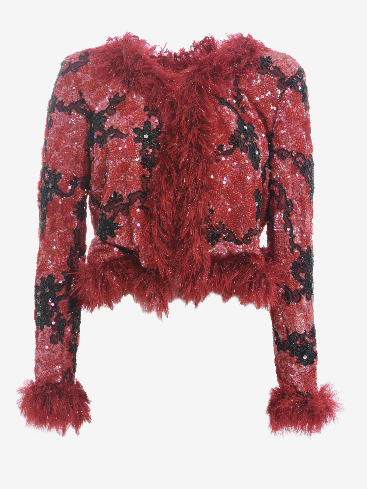 Bolero vintage con paillettes