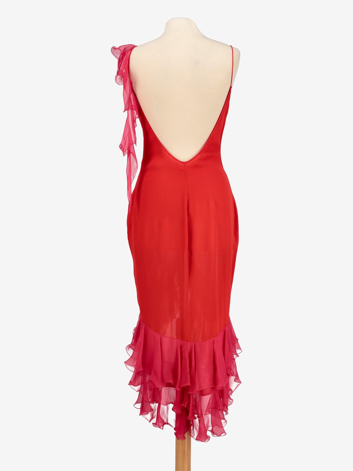Ungaro Ruffle Dress<BR/>