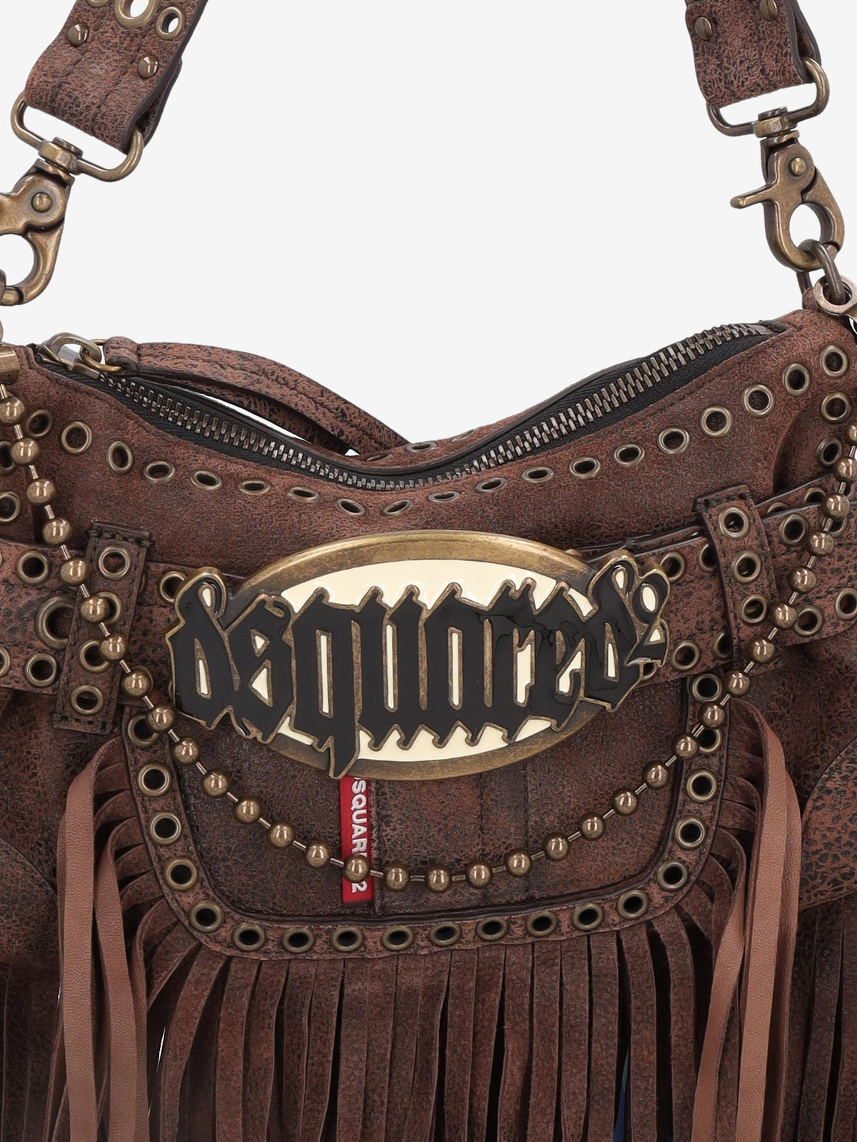 Dsquared2 Gothic Belt Bag in Leather with Chain Strap CVM26.23.90  Dsquared² 