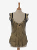 Vintage Silk Top With Embroidered Beads
