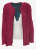 Giacca plissettata fucsia
